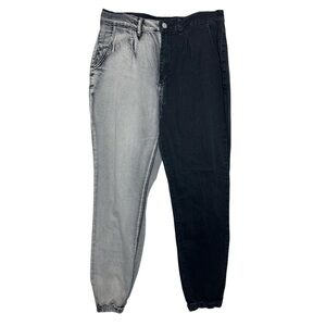 HALF & HALF Pleated Jeans 2X